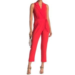 🔆NWT Rachel Roy Red Tie-Waist Jumpsuit
